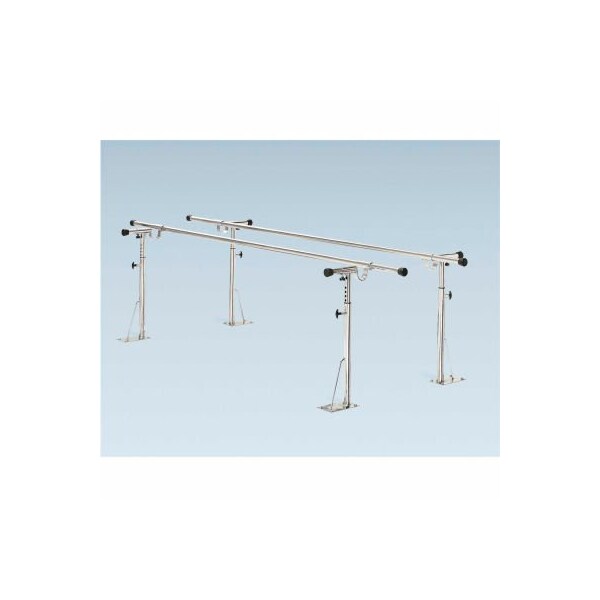 Fabrication Enterprises Floor Mounted Parallel Bars, Height/Width Adjustable, 16' L 15-4063 - main
